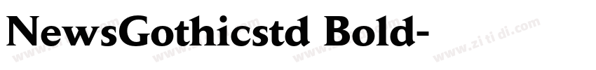 NewsGothicstd Bold字体转换